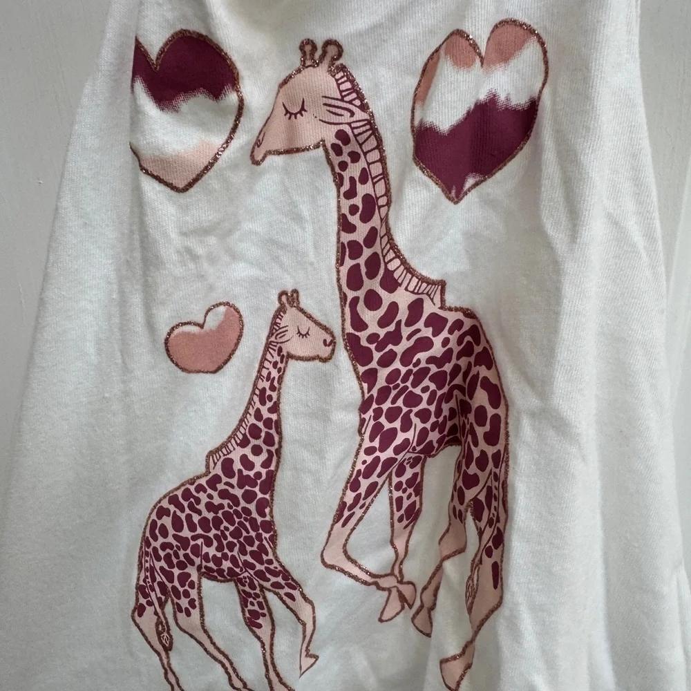 NWOT The Children’s Place 2T Girls White Giraffe Camisole Halter Top Blouse